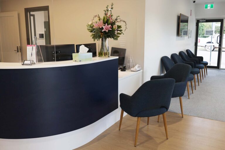 Reception desk in Ear, Nose and Throat clinic